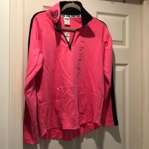 PINK 1/4 zip sweatshirt